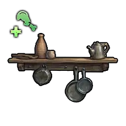 Cookware shelf