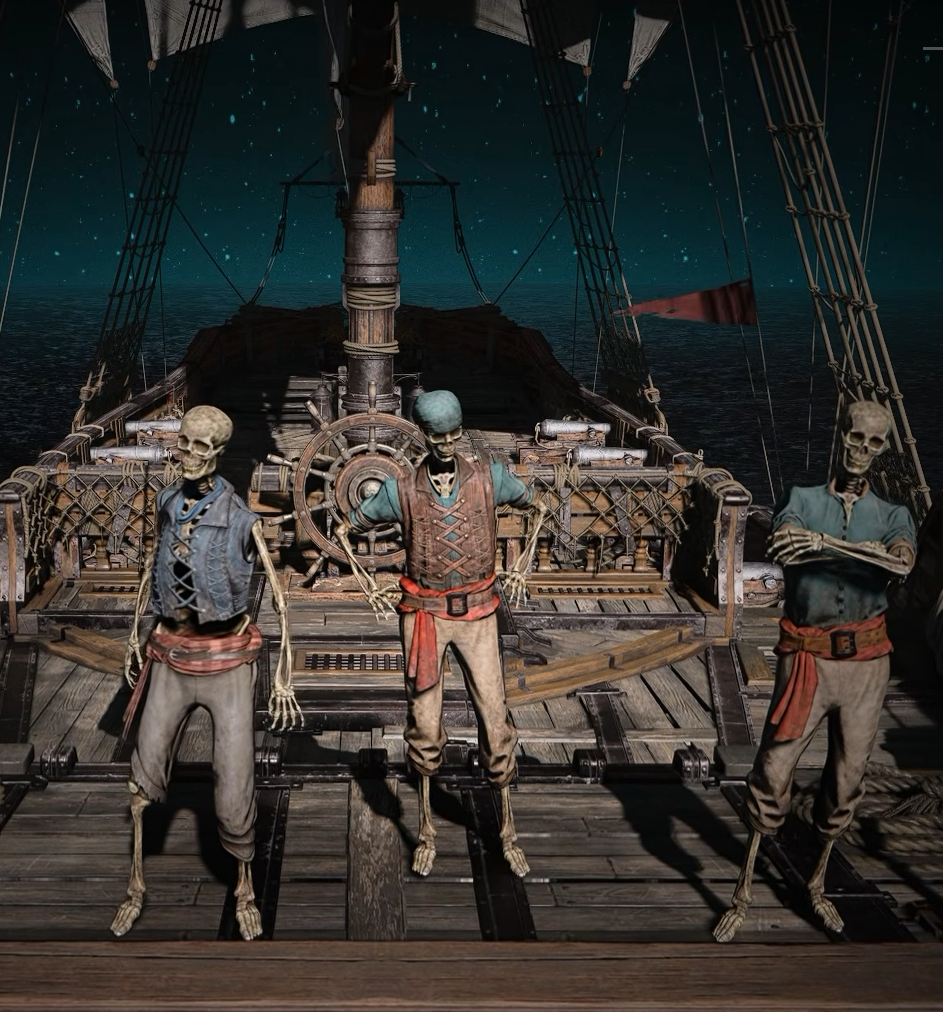 deceased undead crew appearance