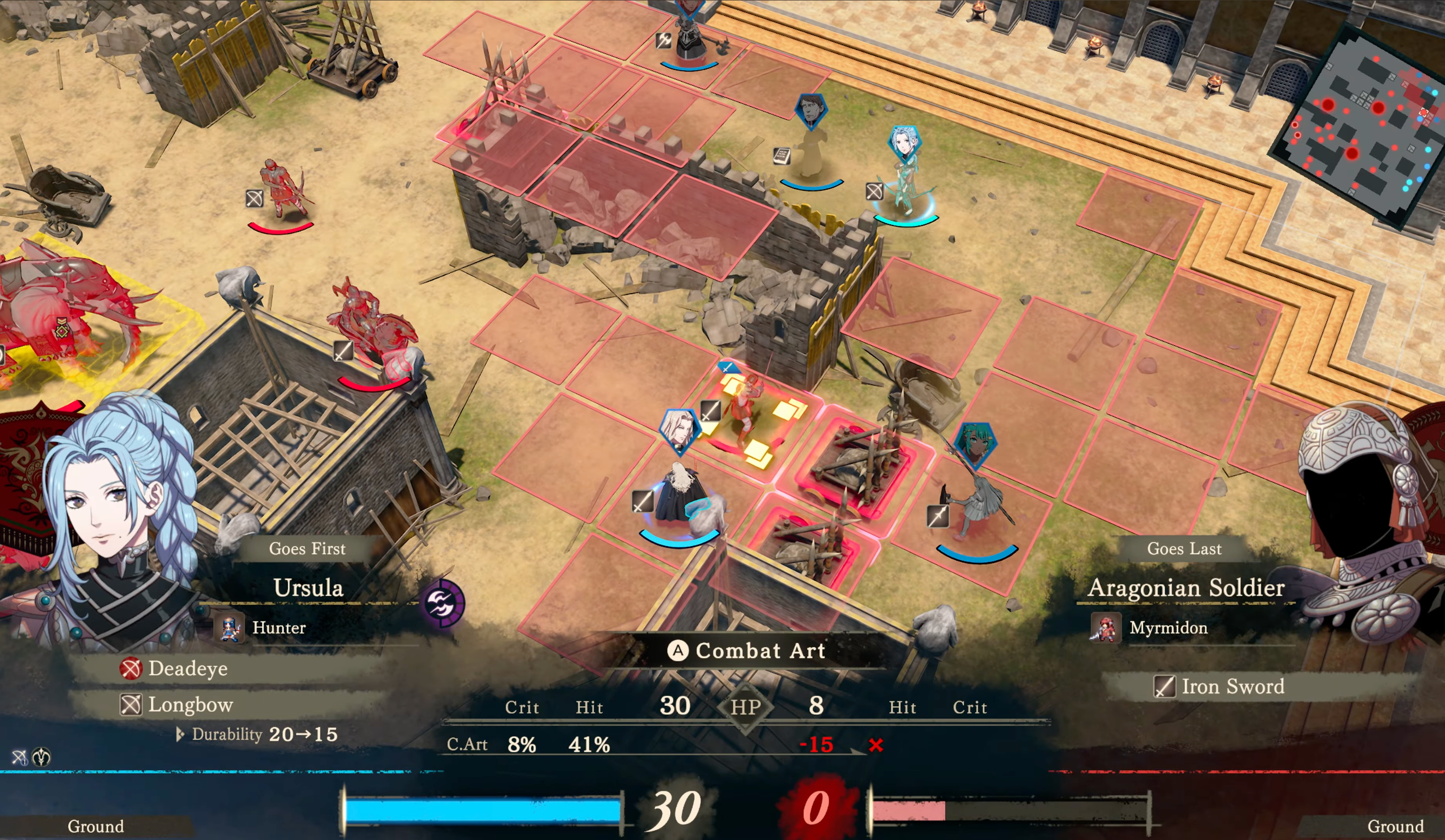 fire emblem fortune's weave combat example