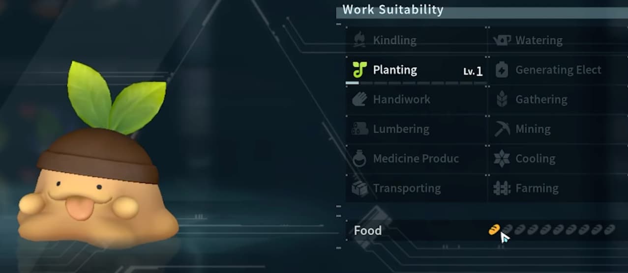 palworld food consumption level 1
