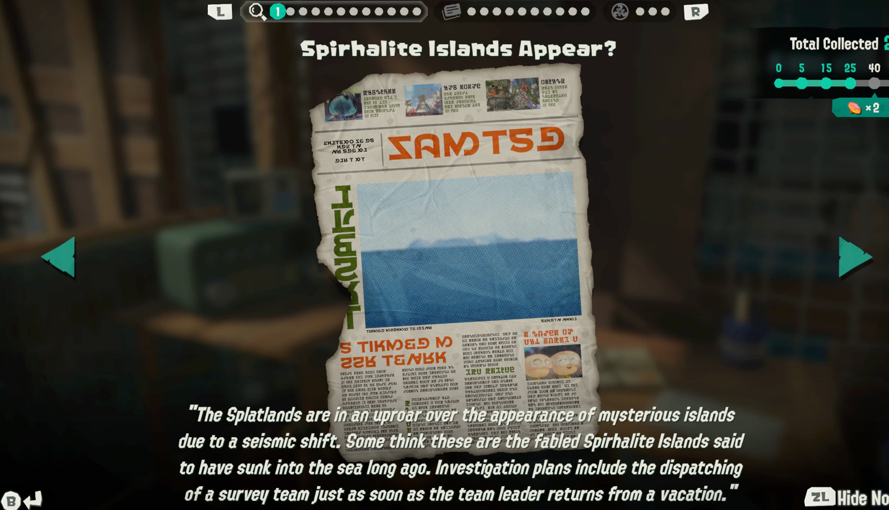 splatoon raiders hideout ship briny scroll example
