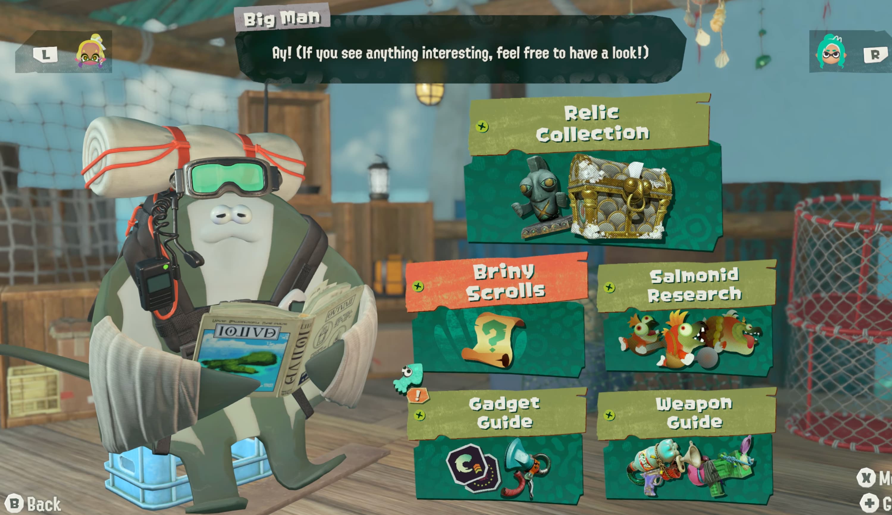 splatoon raiders hideout ship collection info