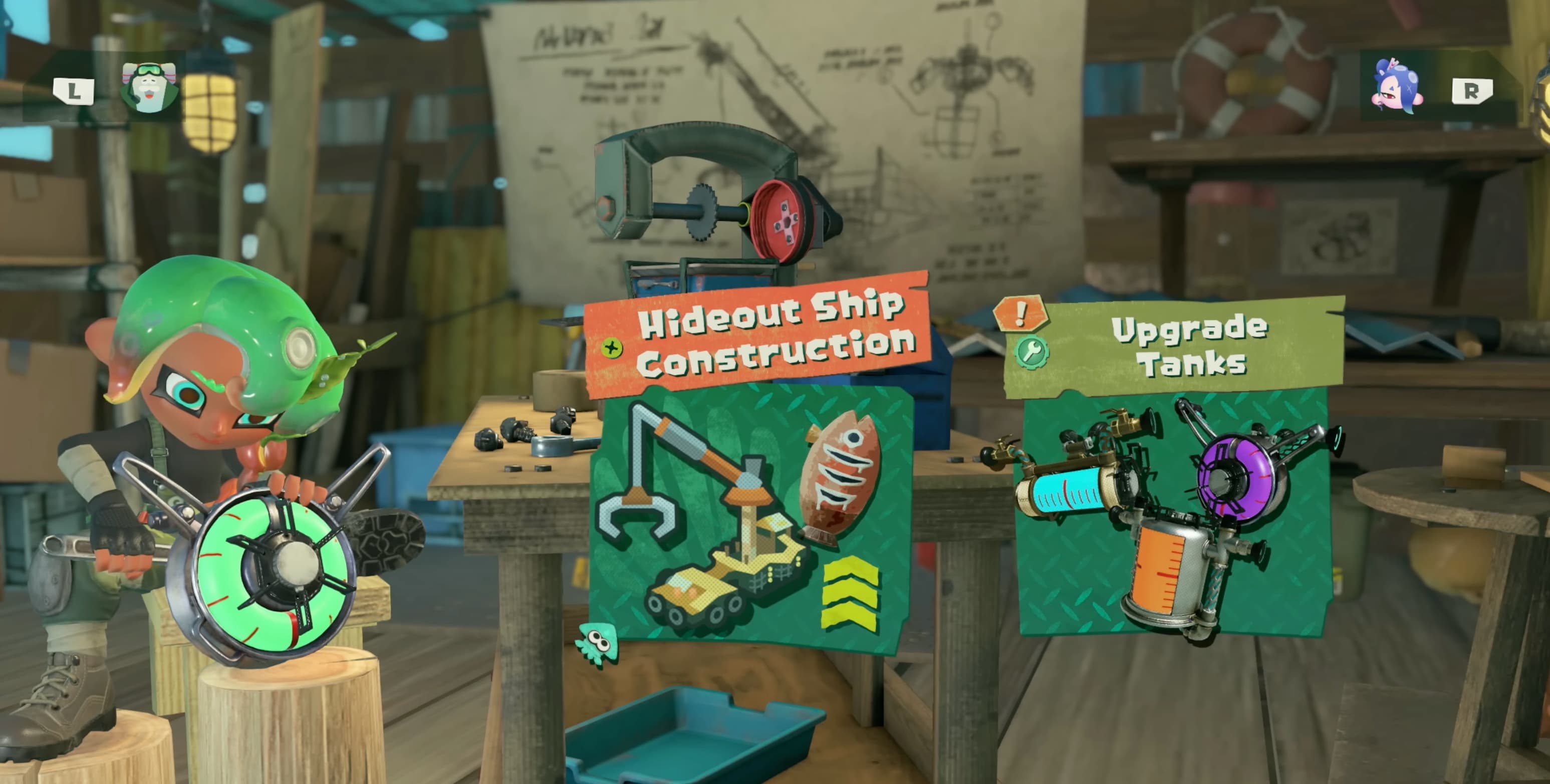 splatoon raiders hideout ship construction