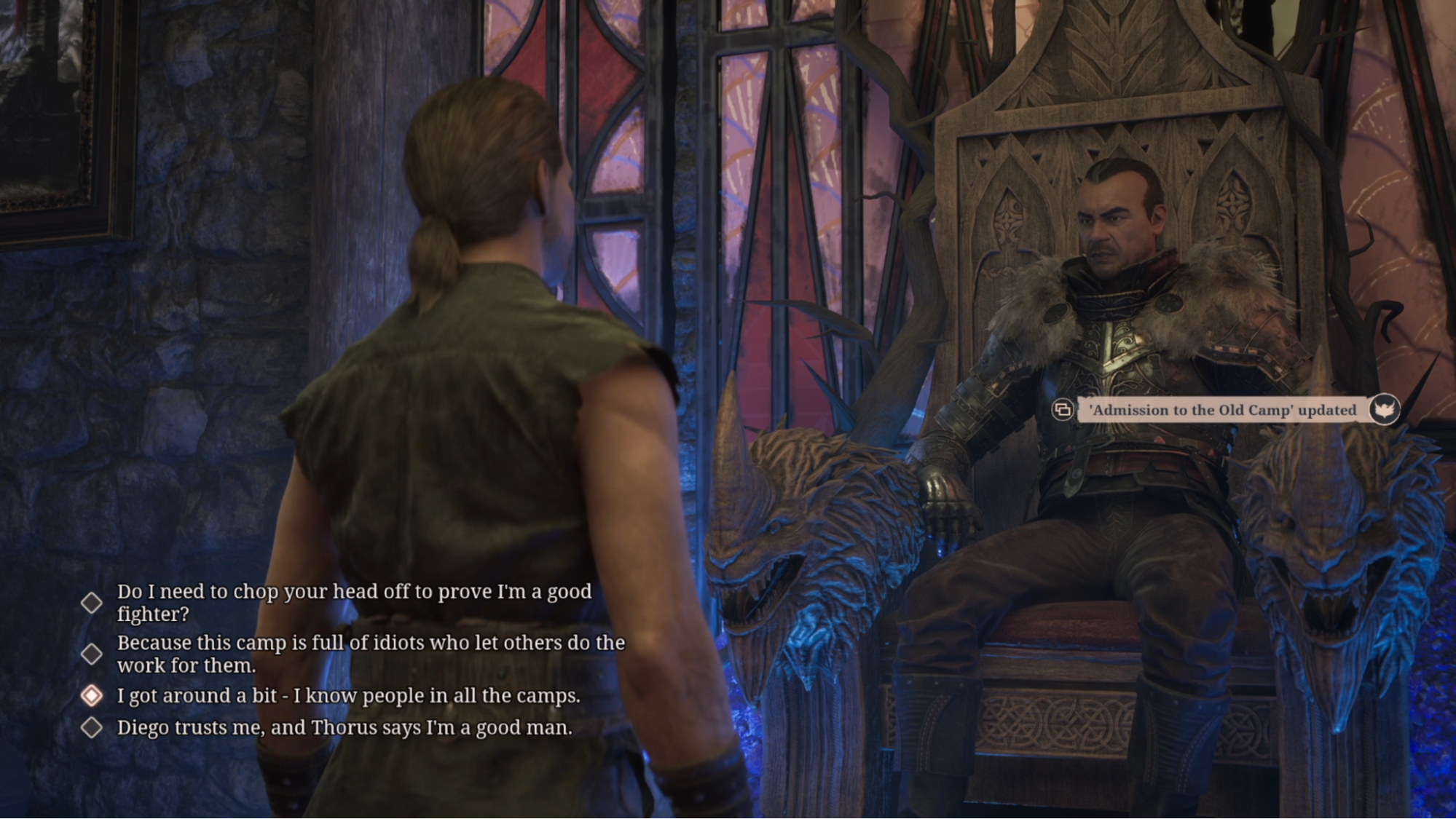 Talk to Gomez and Join the Old Camp