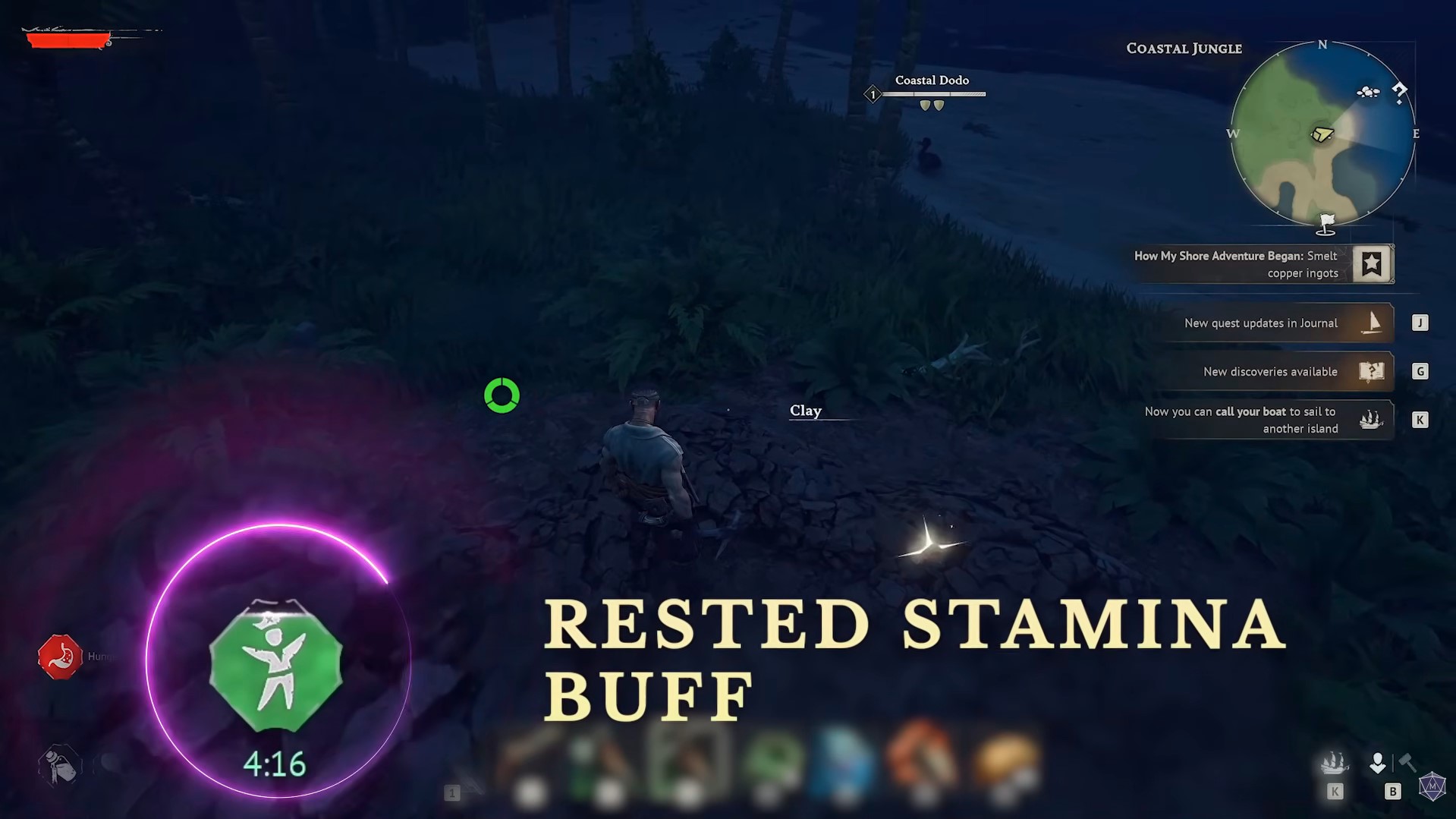 Windrose rested stamina buff