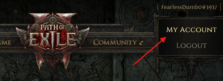 My Account on pathofexile2.com
