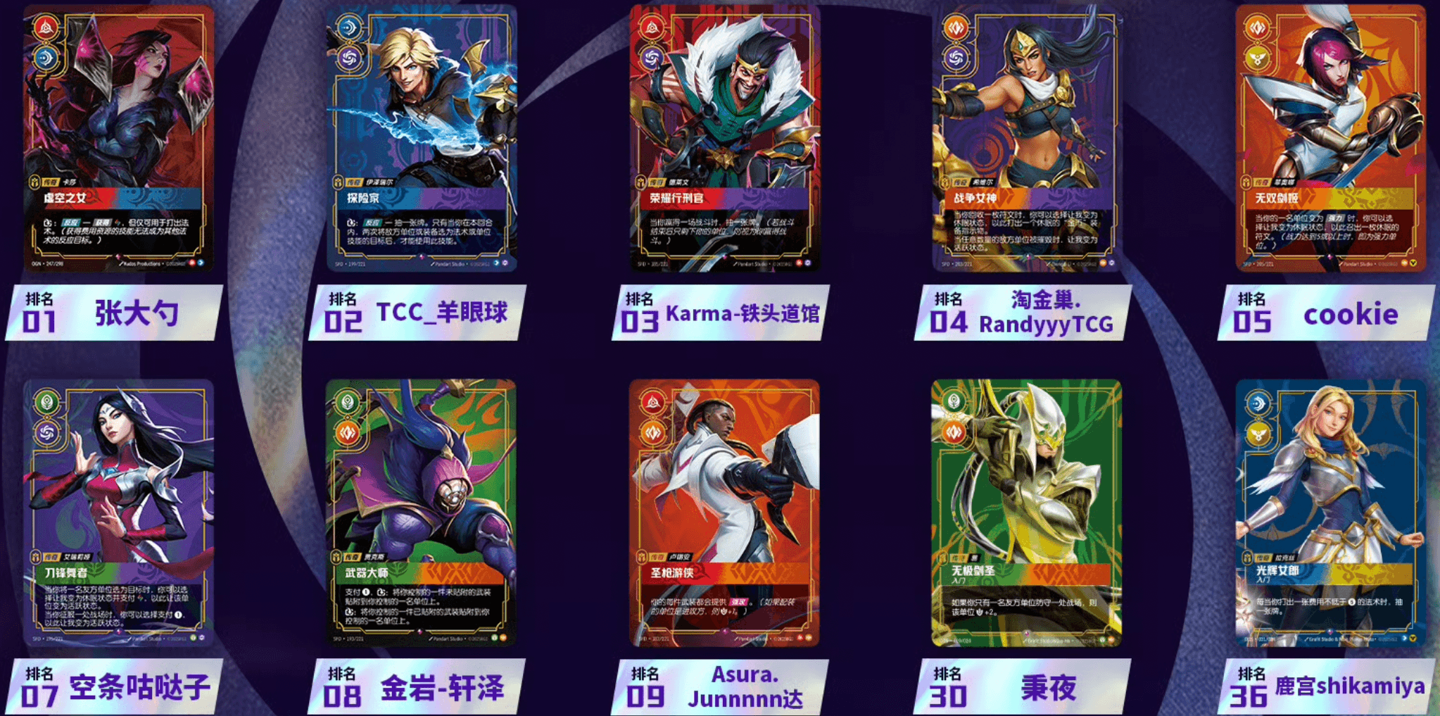 dalian best-of legends winners