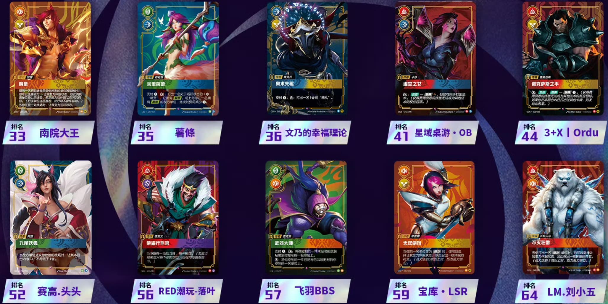 changsha best-of legends winners