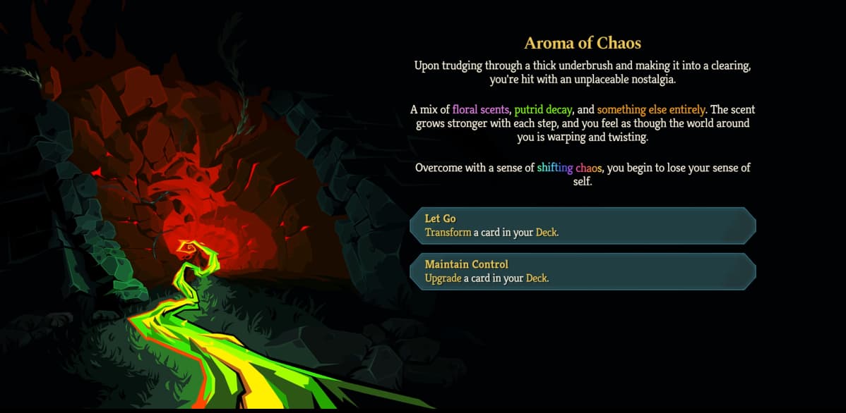 sts 2 act 1 overgrowth event aroma of chaos