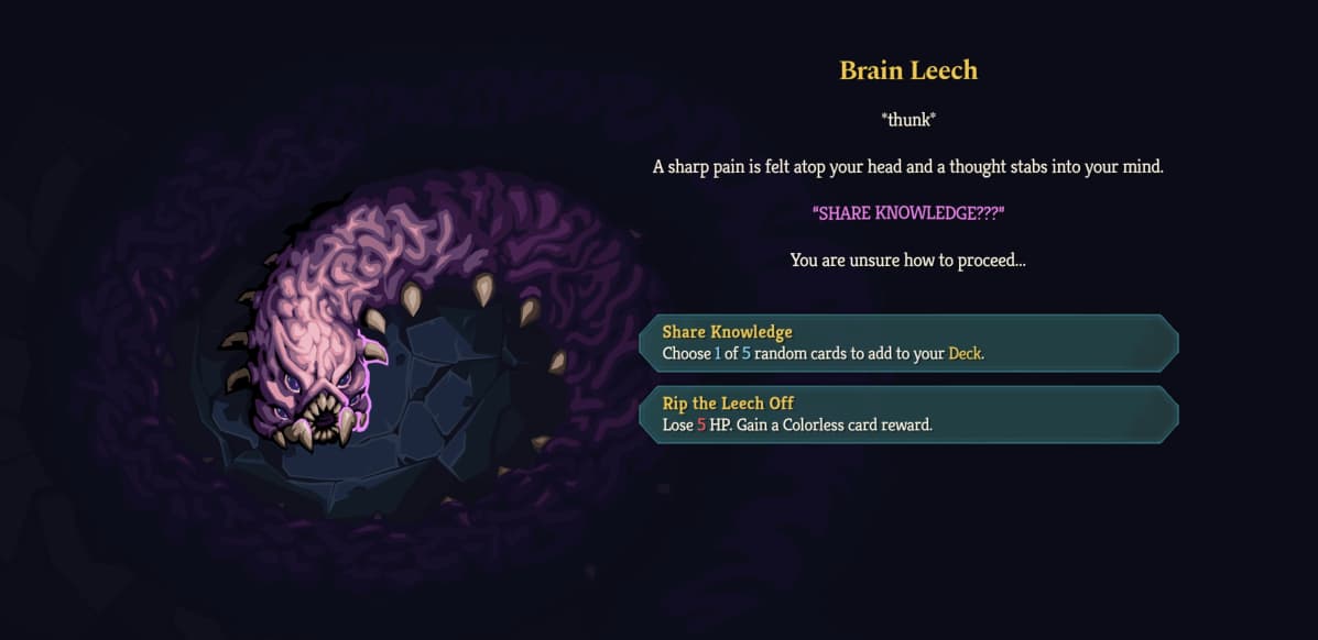 sts 2 shared event brain leech