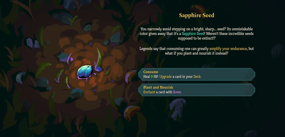 sts 2 act 1 overgrowth event sapphire seed