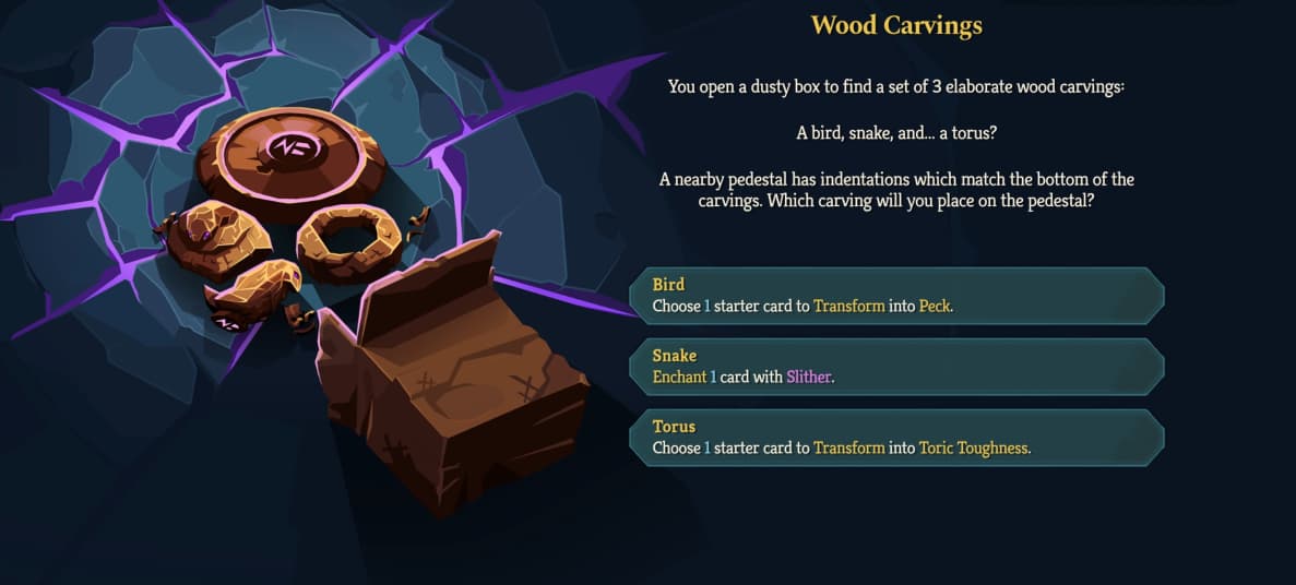 sts 2 act 1 overgrowth event wood carvings