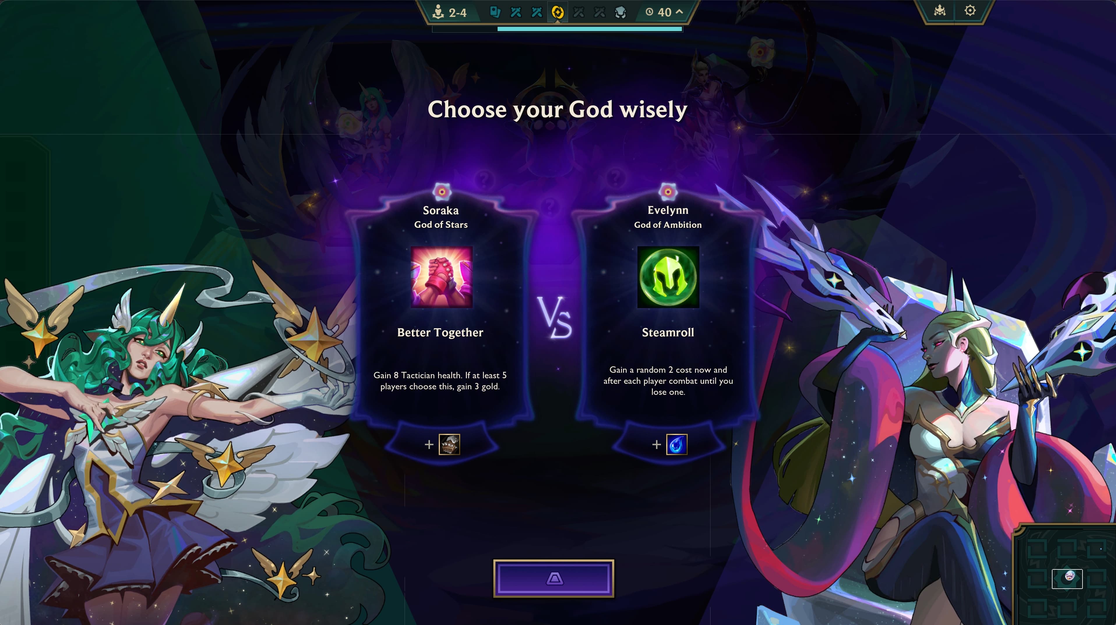 space gods mechanic 2-4 choice