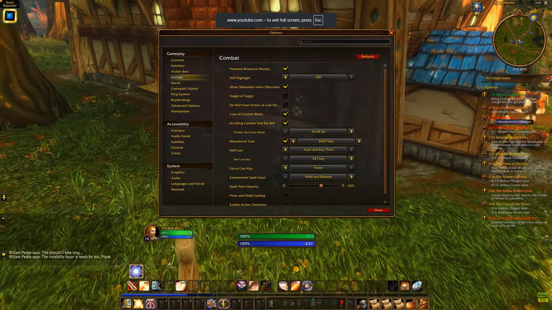 Combat Settings